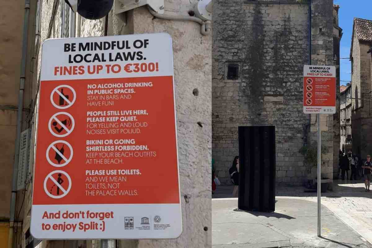 Split keményen bünteti a részeg és hangos turistákat